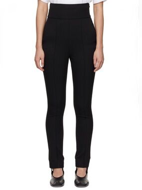 LouLou Studio Black Wool Pinzon Trousers